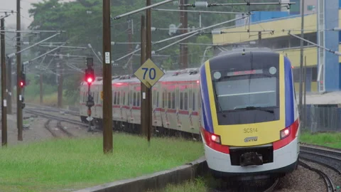 EMU in motion, Malaysia Stock Footage 134727940