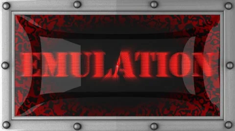 Emulation on led Stock Footage 8707020