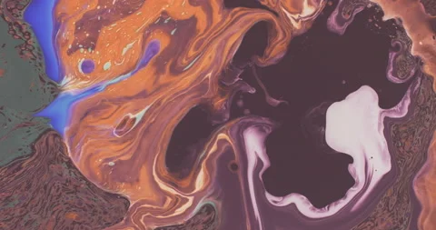 Emulsion of liquids and tints creating stunning visuals. Stock Footage 141208164