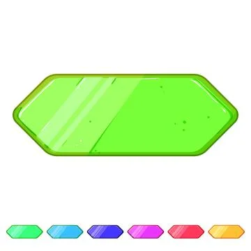 En gold game button cartoon vector graphic Stock Illustration