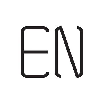 En initial letter vector logo icon Stock Illustration