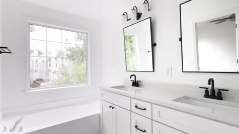 En Suite Bathroom Stock Footage 217984425