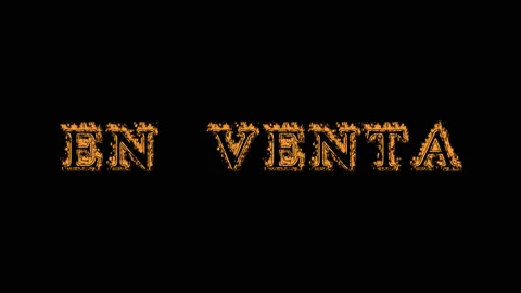 En venta fire text effect black background Stock Footage 136499676