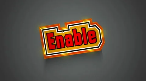 Enable Label 库存影片 1140482