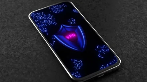 Enable VPN on your smartphone. Stock Footage 203968935