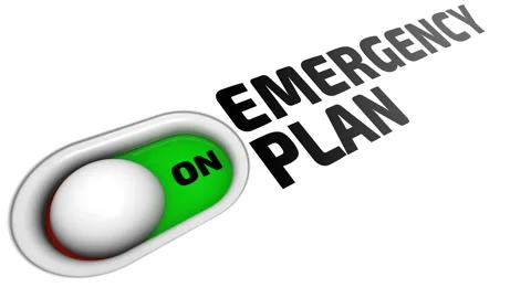 Enabling and disabling the emergency plan Stock Footage 179110768