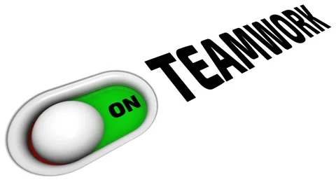 Enabling and disabling teamwork interaction Stock Footage 179116053