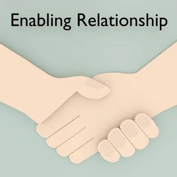 Enabling Relationship concept Stock Illustration