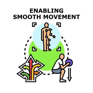 Enabling smooth human movement and physical activity Ilustración de archivo
