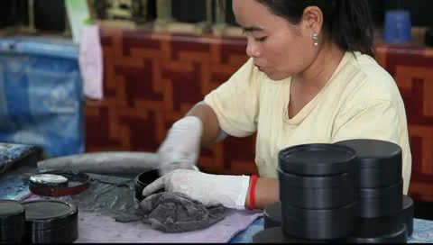 Enamel making Video stock 10731982