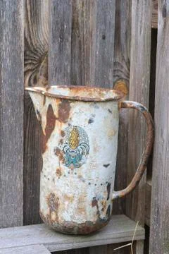 Enamelled ewer Stock Photos