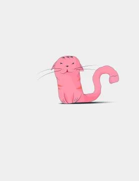 Enamored cat. Stock Illustration