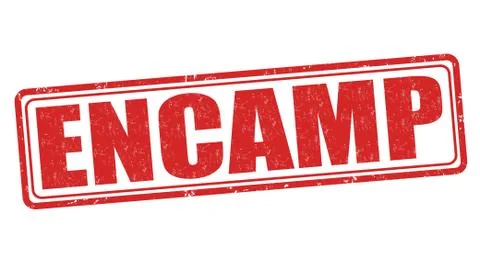 Encamp stamp Stock Illustration