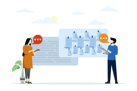 Encapsulates important or core information. Take notes or minutes of meetings. Stock Illustration