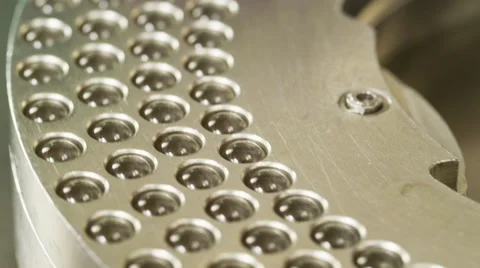 Encapsulator Loading Empty Vitamin or Pill Capsules Into Loading Trays Stock Footage 50032322