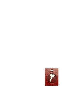 Encased fire exit key Stock Photos