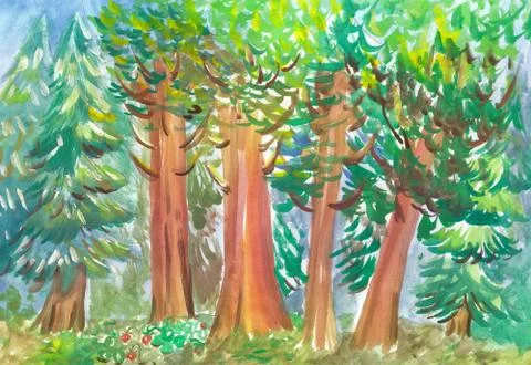 The enchanted forest イラスト素材