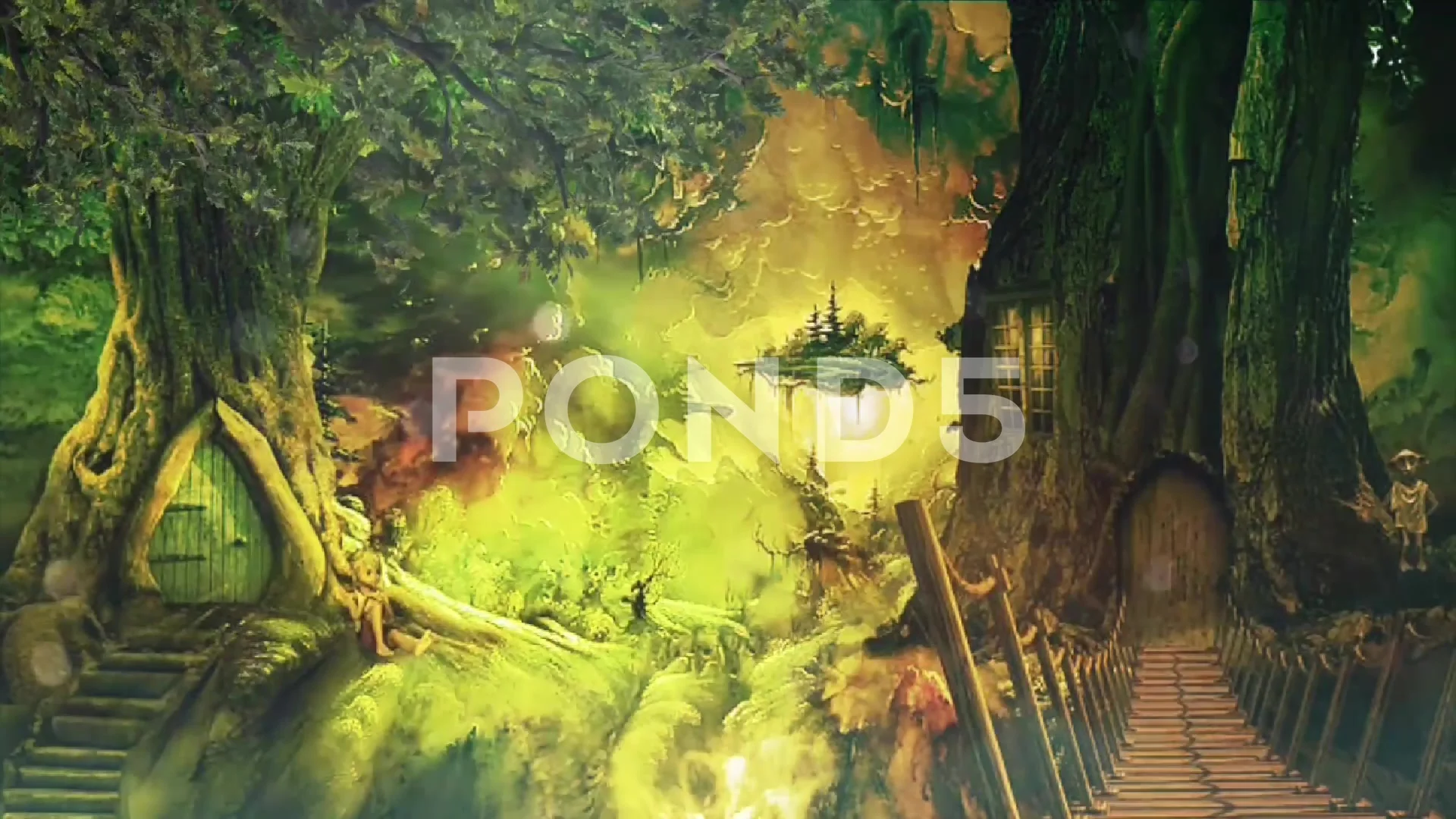 fantasy forest wizard wallpaper