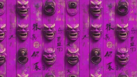 Enchanted Knocker Diagonal Motion Stock Footage 306463713