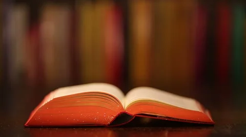 Enchanted magic book Stock Footage 45980749