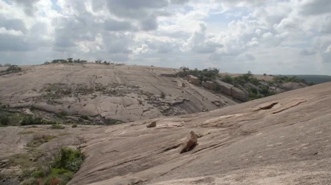 Enchanted Rock Time Lapse on top of the Granite Peak Stock Footage 49583886