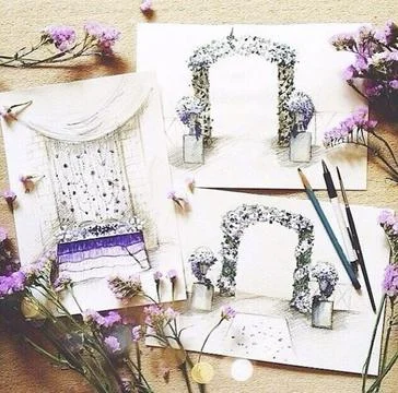 Enchanted Sketches of Spring Foto stock