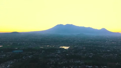 Enchanted Sunset Over Mountainous Terrain Stock Footage 340595707
