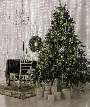 Enchanted Winter Evening Foto stock