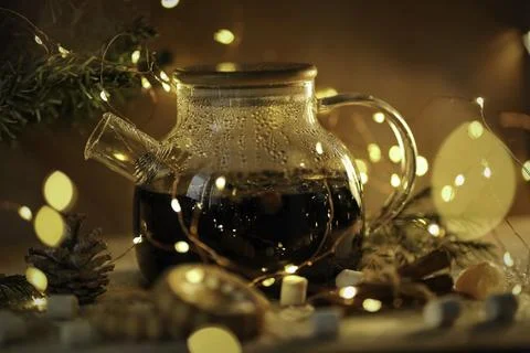 Enchanted Winter Evenings 스톡 사진