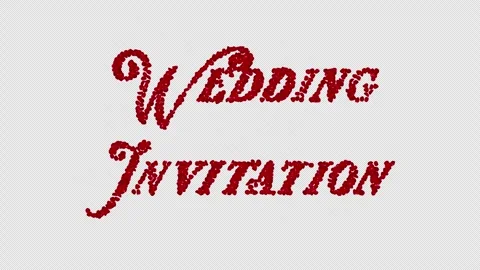 Enchanting Animated Wedding Invitations: Customize Your Love Story Stock Footage 257381139