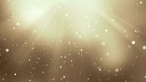 Enchanting Christmas Background with Looping Snowfall and Golden Light Stock Footage 254846898