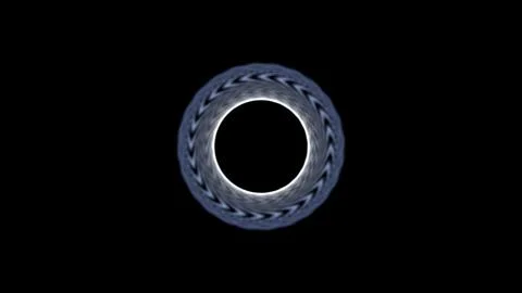 Enchanting geometric vortex with swirling patterns against a dark backdrop to Illustrazione stock