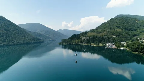 Enchanting Lake Reflection Stock Footage 95090513