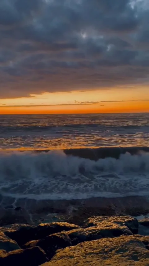Enchanting Seaside Sunset Stock Footage 247068023