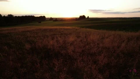 Enchanting sunset Stockbeeldmateriaal 157758538