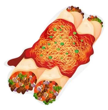 Encheil rolls Stock Illustration