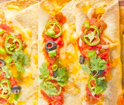Enchilada casserole Stock Photos