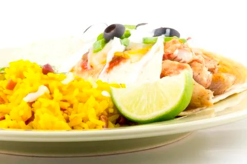Enchilada rice Stock Photos