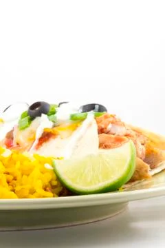Enchilada rice Foto stock