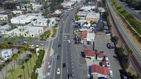 Encinitas  - Highway 101 - Drone Video Vidéo 79462693