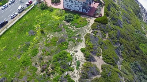 Encinitas - Self-Realization Fellowship - Drone Video Video stock 79462135