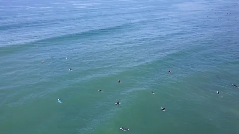 Encinitas - South Ponto Beach - Drone Video Stock Footage