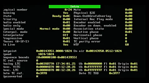 Encoder state page Stock Footage 43439668