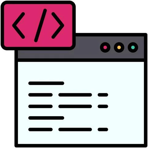 Encoding icon, Blockchain related vector illustration Illustration