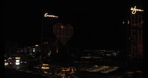 Encore Windows Display Heart and Wynn Windows display Hope Shines Bright Stock Footage 225568697