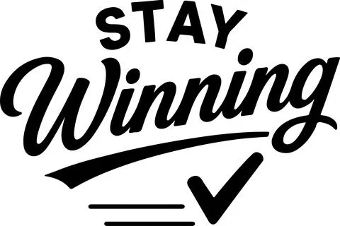 Encouraging slogan with a checkmark emphasizing success and persistence Illustrazione stock