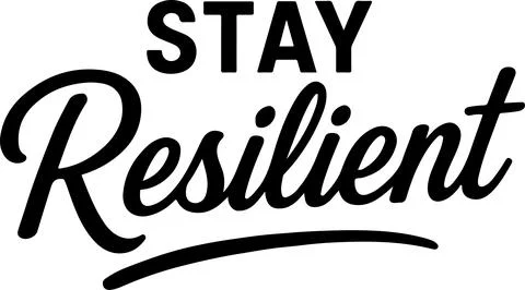 Encouraging slogan emphasizing personal resilience and strength in challeng.. Stock Illustration