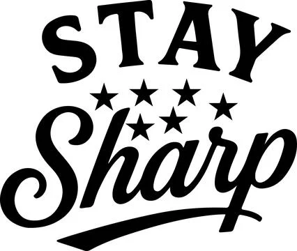 Encouraging slogan to maintain focus and precision in daily activities. Stock Illustration