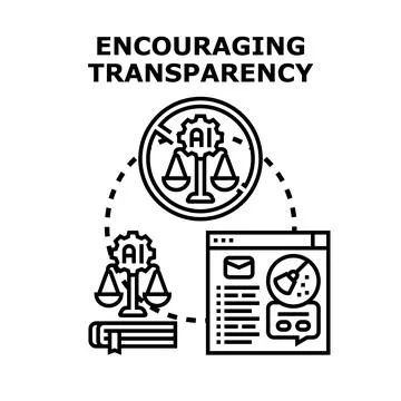 Encouraging transparency in artificial intelligence and decision making Stock Illustration
