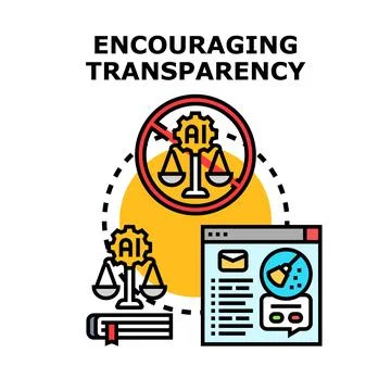 Encouraging transparency in artificial intelligence and decision making Stock Illustration